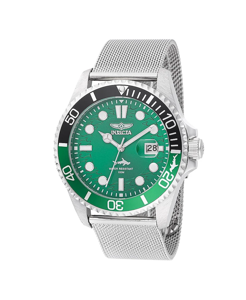 Invicta Men's 47174 Pro Diver Quartz Multifunction Green Dial Watch