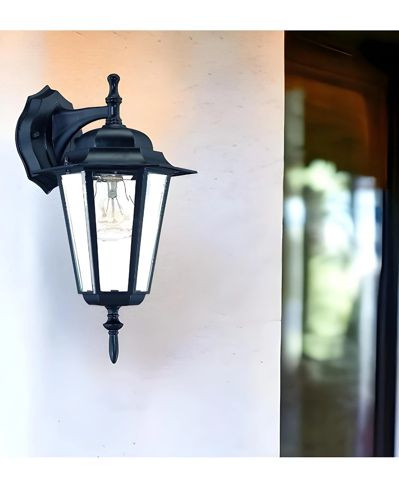 Glass Hanging Lantern Wall Light for Entryway Patio or Hallway