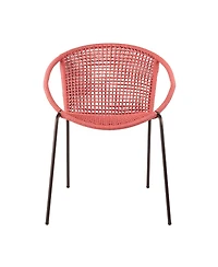 Set of Two Metal Dining Chairs – Outdoor Seating for Deck, Porch & Garden