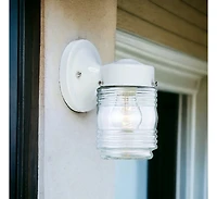 Standard Jelly Jar Outdoor Wall Light for Porch and Entryway