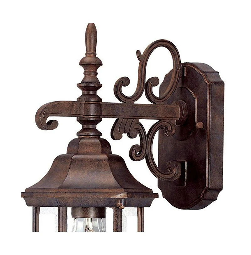 Domed Hanging Glass Lantern Wall Light for Entryway Patio or Hallway
