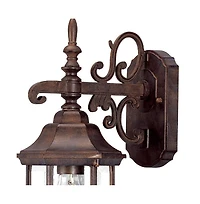 Domed Hanging Glass Lantern Wall Light for Entryway Patio or Hallway