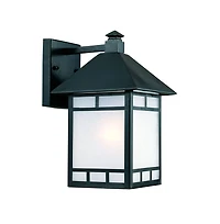 Frosted Glass Lantern Wall Light – Stylish Fixture for Garden & Yard