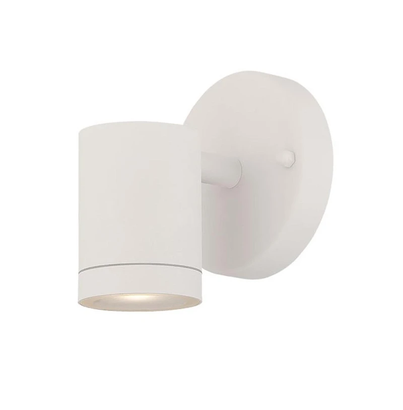 White Led One Light Outdoor Can Shape Wall Sconce