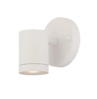 White Led One Light Outdoor Can Shape Wall Sconce