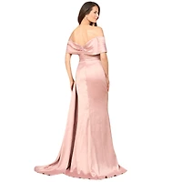 Lara Women's Off Shoulder Satin Dress