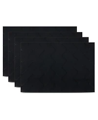Dainty Home Modena Reversible Premium Leather 12" x 18" Rectangular Placemats Set of 4