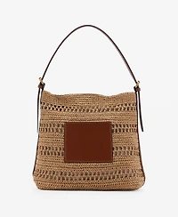 Mango Women's Natural Fiber Shoulder Bag