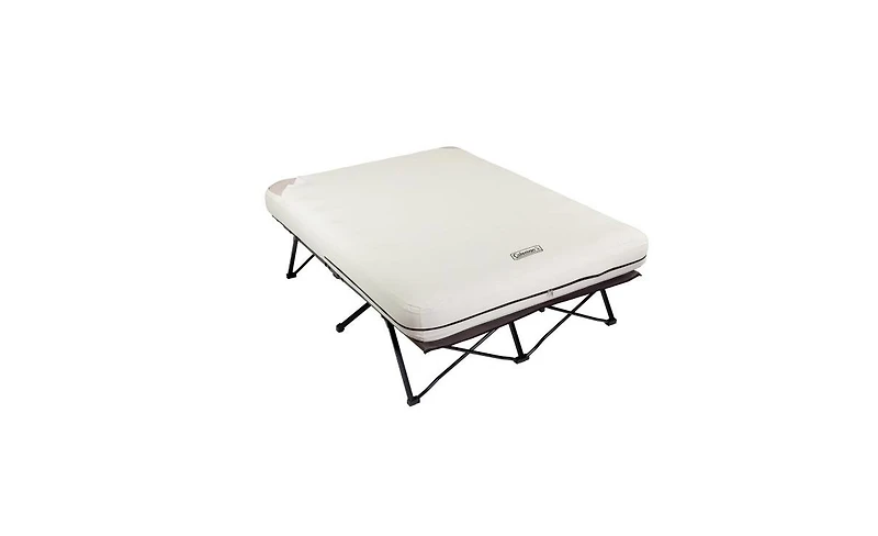 Coleman Camping Cot & Air Mattress Combo with Battery Pump & Side Tables, Queen