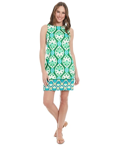 London Times Women's Printed Shift Dress