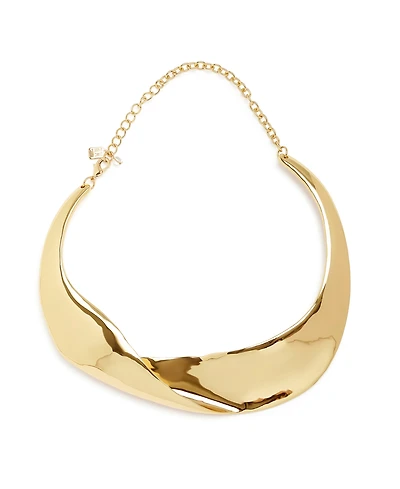 Robert Lee Morris Soho Gold Sculpted Statement Collar Necklace