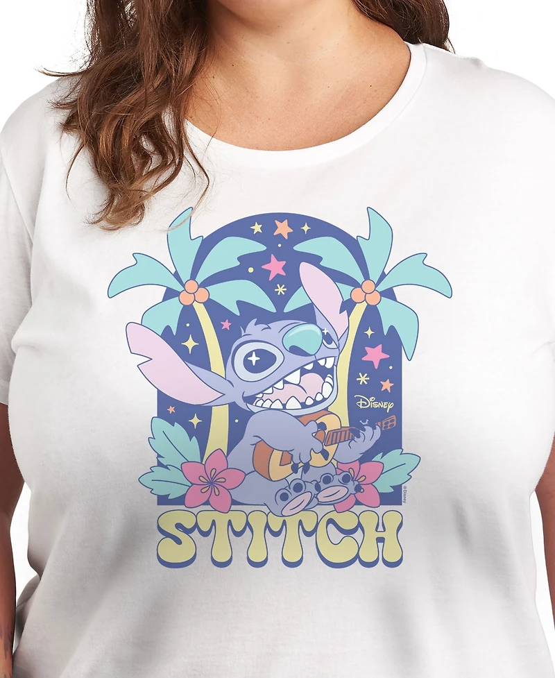 Hybrid Apparel Plus Lilo Stitch Ukulele Graphic T-Shirt