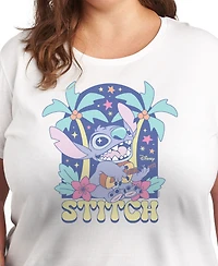 Hybrid Apparel Plus Lilo Stitch Ukulele Graphic T-Shirt
