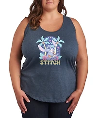 Hybrid Apparel Plus Lilo Stitch Ukuleles Graphic Tank Top