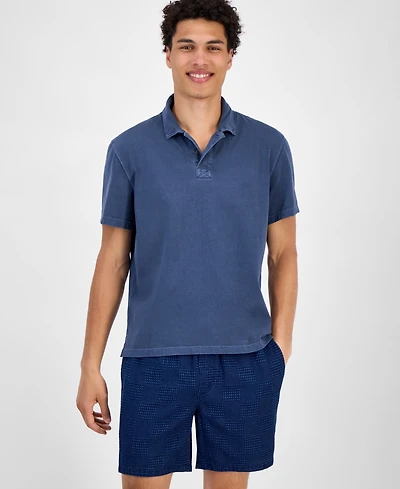 Sun + Stone Men's Faded Short Sleeve Polo Shirt, Exclusively at Macy's