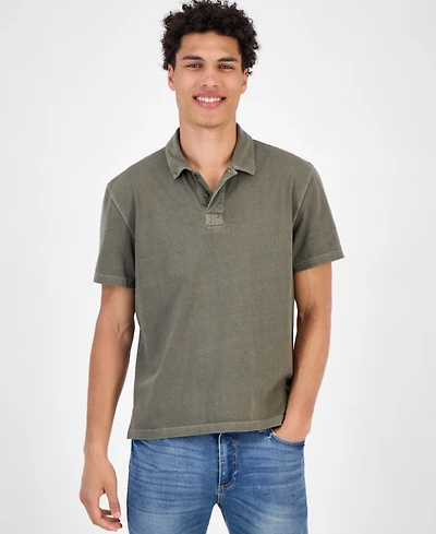 Sun + Stone Men's Faded Short Sleeve Polo Shirt, Exclusively at Macy's