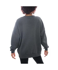 Gameday Couture Women's Charcoal Houston Texans Long Weekend Crewneck Pullover Sweatshirt