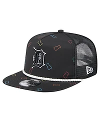 New Era Men's Black Detroit Tigers Gummy Golfer Trucker Adjustable Hat