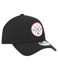 New Era Men's Black Minnesota Twins 9FORTY A-Frame Adjustable Hat