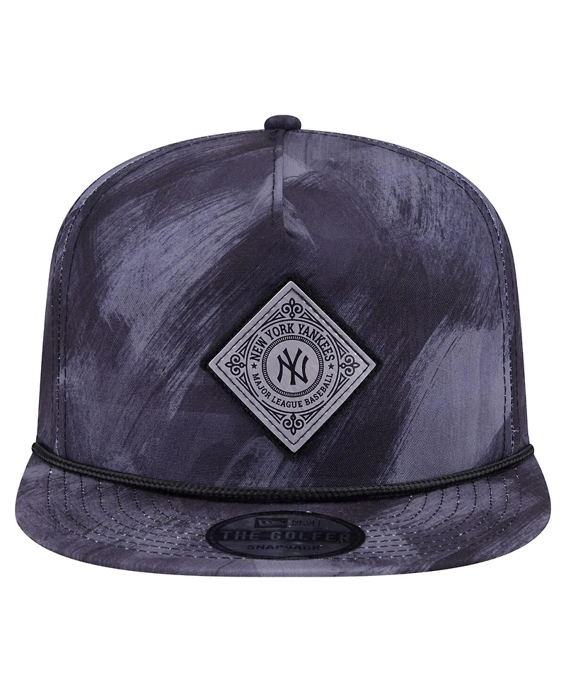 New Era Men's Navy New York Yankees Printed Golfer Snapback Hat