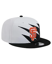 New Era Men's Black/White San Francisco Giants Jagged 9FIFTY Snapback Hat