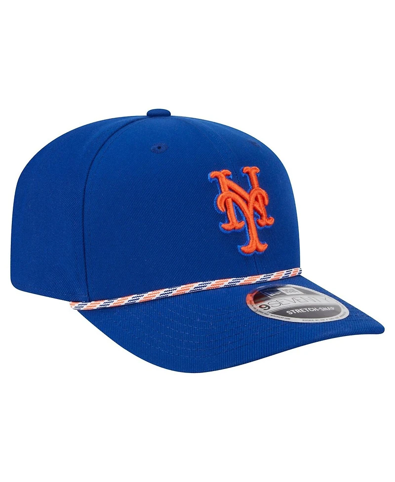 New Era Men's Royal New York Mets Multi-Rope 9SEVENTY Stretch-Snap Hat