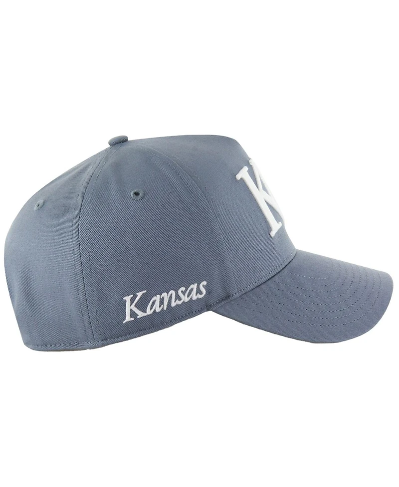 '47 Brand Men's Gray Kansas Jayhawks Foundation Offside Adjustable Hat