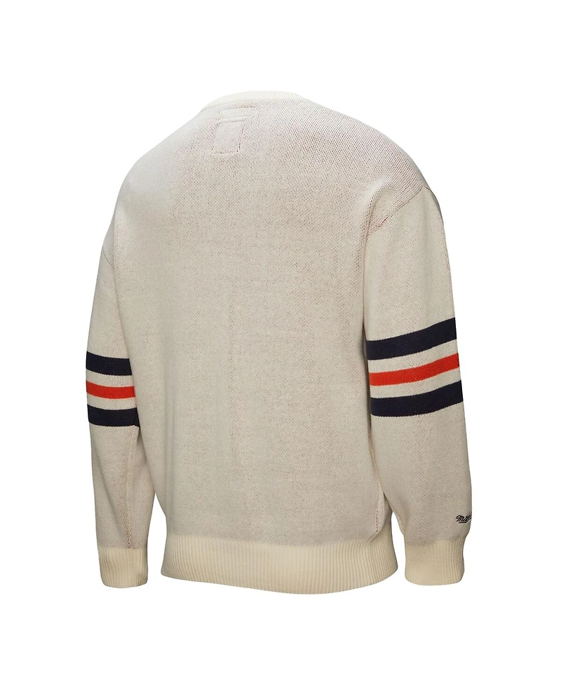Mitchell & Ness Men's Cream San Diego Padres Retro Pullover Sweater