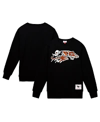 Mitchell & Ness Men's Black Cincinnati Bengals Basic Fleece Pullover Sweatshirt