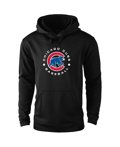 Dunbrooke Men's Black Chicago Cubs Champion Pullover Hoodie