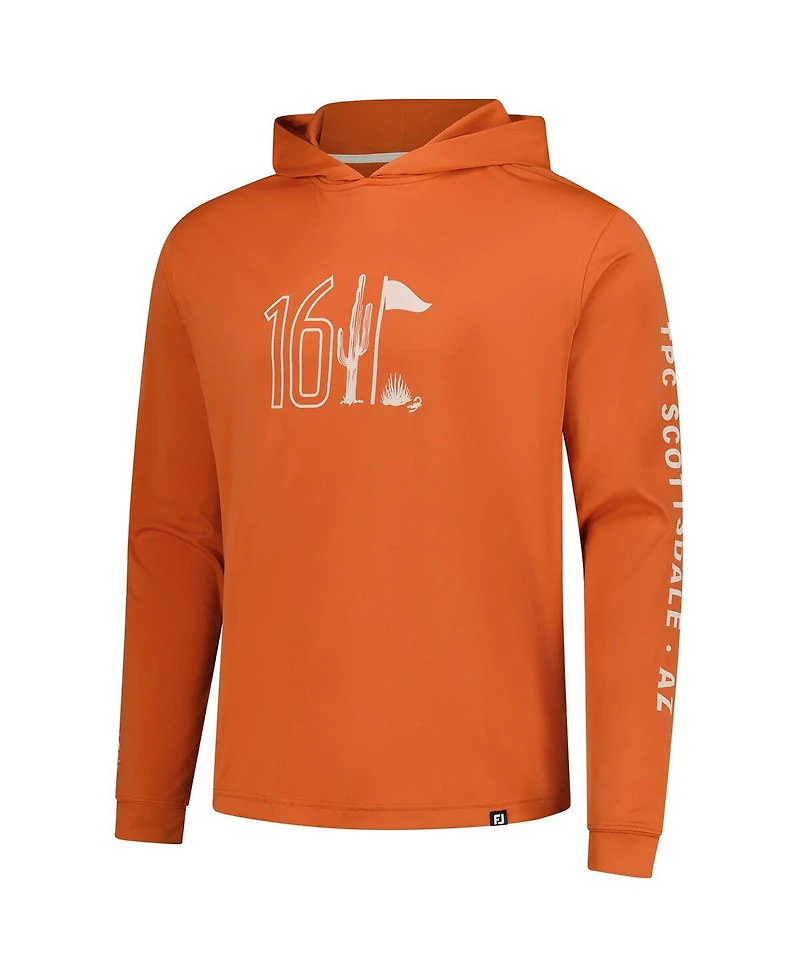 FootJoy Men's Orange 2025 Wm Phoenix Open 16 Pullover Hoodie