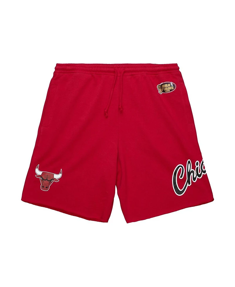 Mitchell & Ness Men's Red Chicago Bulls Game Day Shorts