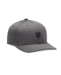 Fox Big Boys and Girls Gray Racing Lithotype 110 Structured Adjustable Hat