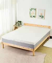 Payton 1" Copper-Infused Memory Foam Mattress Topper, Queen