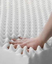 Payton 3" Convoluted High Density Foam Mattress Topper