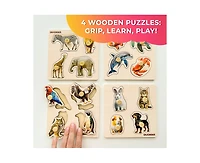 Quokka Wooden Puzzles for Toddlers 1-3 – Pegged Puzzles for Kids