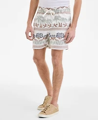 Sun + Stone Men's Ace Printed Drawstring 6" Shorts, Exclusively at Macy's