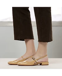 Franco Sarto Women's Destin Square Toe Mary Jane Slingback Flats