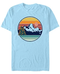 Design By Humans Men's Mountain View Short Sleeve T-Shirt