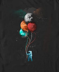 Design By Humans Men's The Spaceman's Trip Short Sleeve T-Shirt
