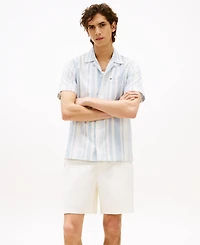 Tommy Hilfiger Men's Relaxed-Fit Stripe Camp Shirt