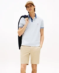 Tommy Hilfiger Men's Regular-Fit Contrast-Collar Polo Shirt