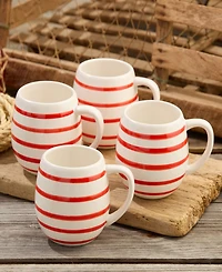 Certified International Dockside 4-Pc. Mugs, Service For 4