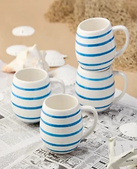 Certified International Dockside 4-Pc. Mugs, Service For 4