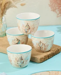 Certified International Escape to the Sea Ice Cream 4-Pc. Bowls, Service For 4