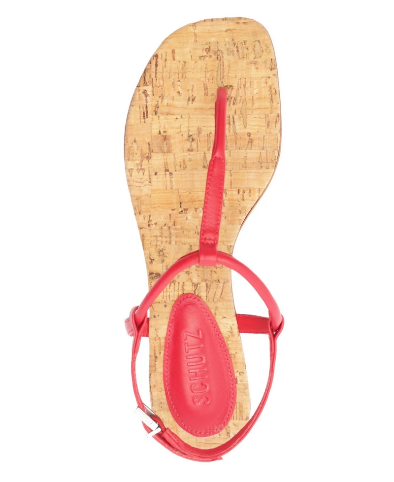 Schutz Women's Elsha Round Toe Flat Sandals