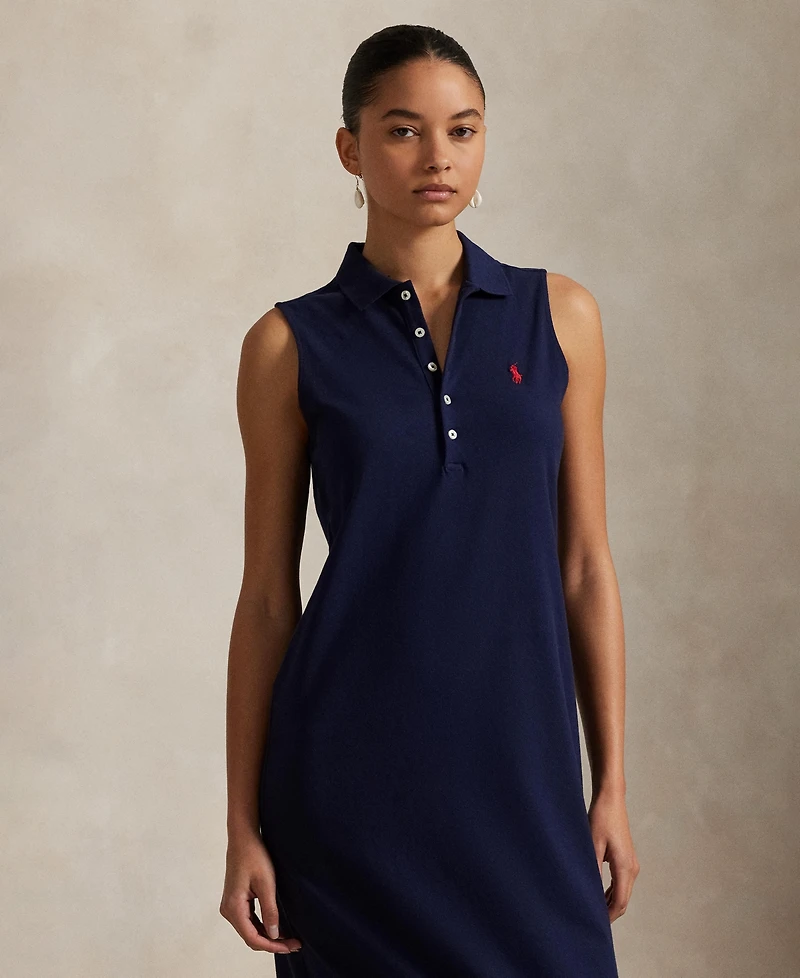 Polo Ralph Lauren Women's Stretch-Cotton Sleeveless Dress