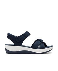 Clarks Women's Arla Daisy Slip On Flat Sandals