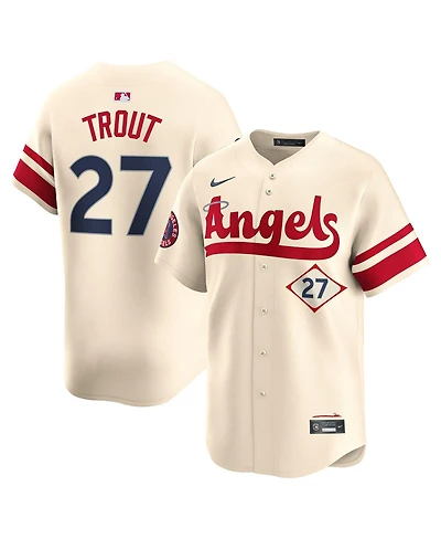 Nike Men's Mike Trout Natural Los Angeles Angels City Connect Limited Jersey