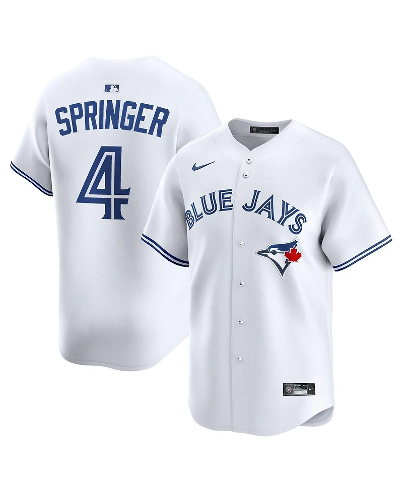 Nike Men's George Springer White Toronto Blue Jays Home Limited Player Jersey